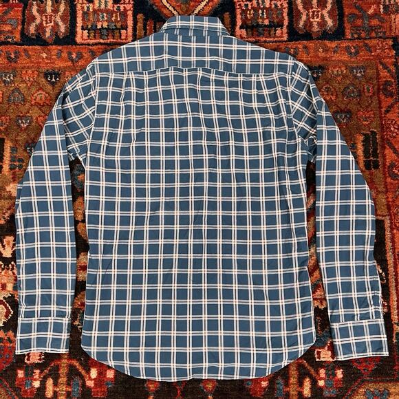 Bonobos Slim Fit Long Sleeve Shirt Mens Sz Small Pink Blue Plaid Button Up - Picture 8 of 8